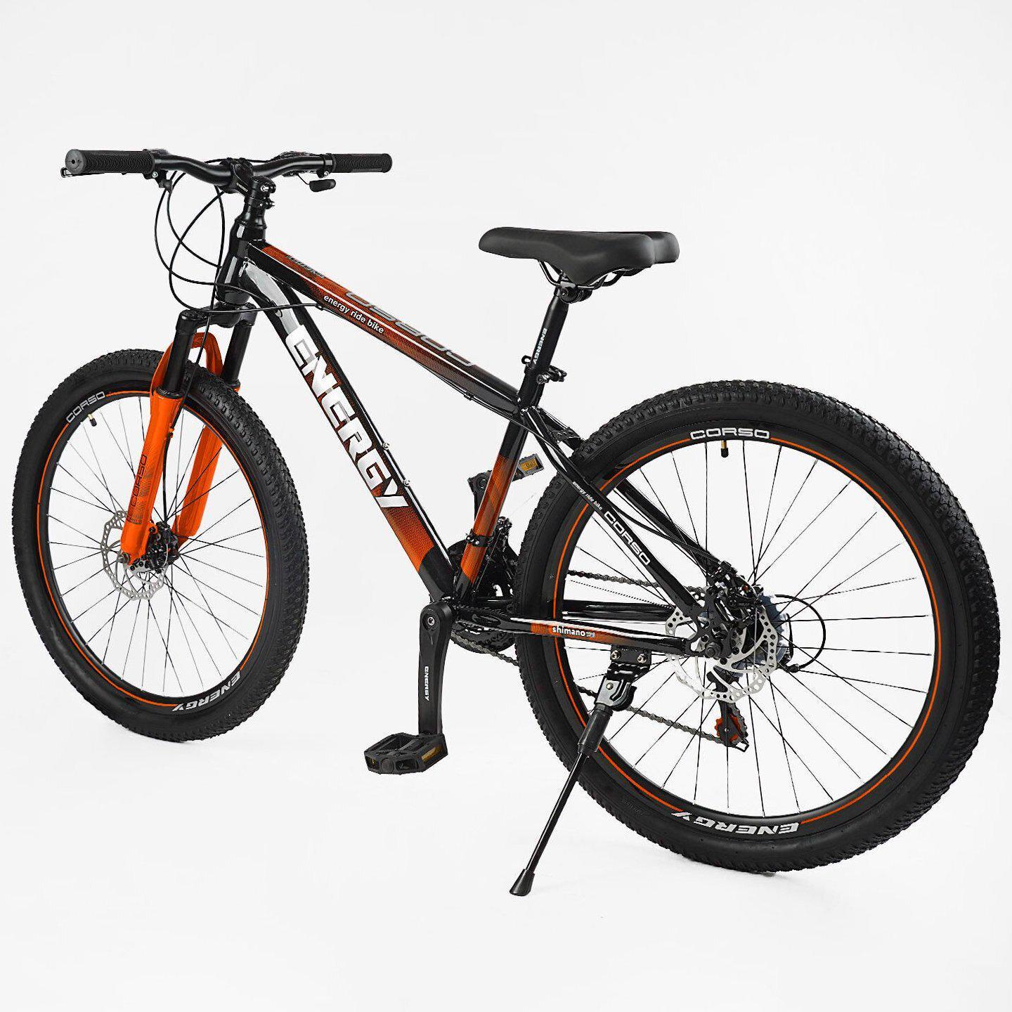 Велосипед горный Corso Energy 26"/15" Черно-оранжевый (524961589) - фото 3 Велосипед горный Corso Energy 26"/15" Черно-оранжевый (524961589) - фото 3