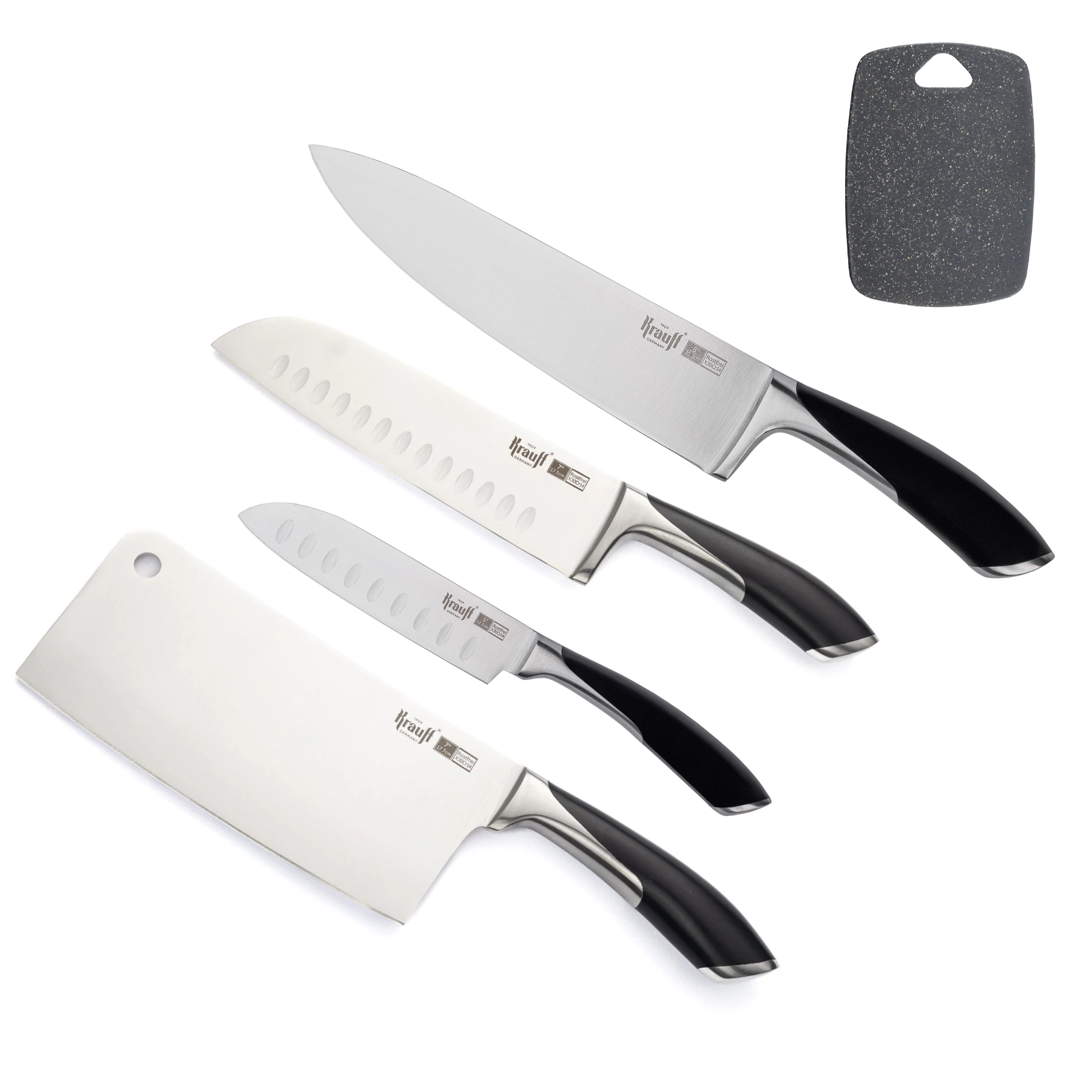 Набор ножей Krauff Luxus с набором кухонных досок и сумкой-шоппером (28436) Набор ножей Krauff Luxus с набором кухонных досок и сумкой-шоппером (28436)