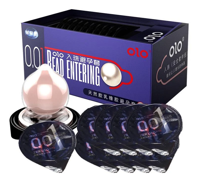 Презервативы OLO Bead Entering с бусиной 10 шт. Презервативы OLO Bead Entering с бусиной 10 шт.