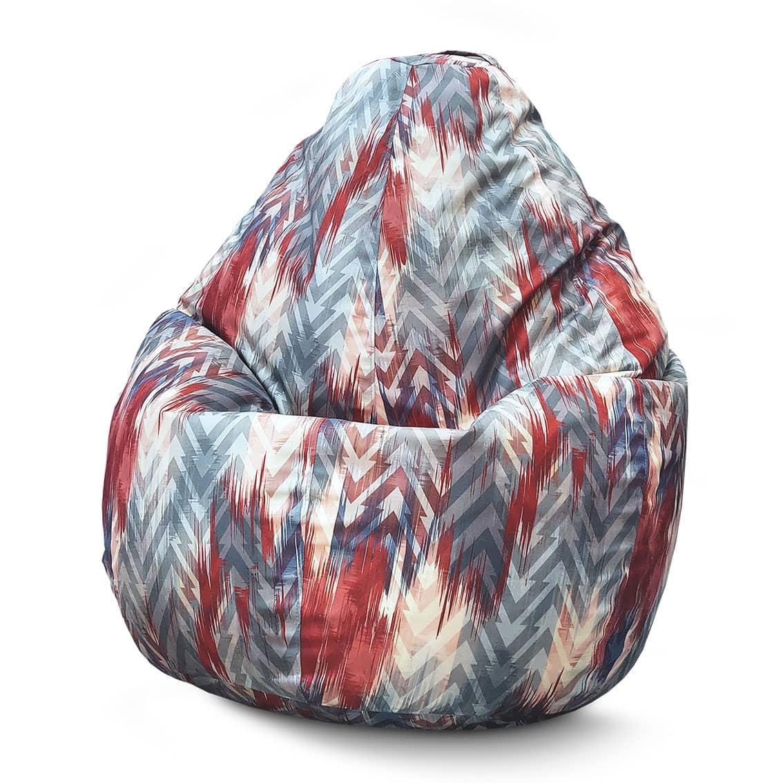 Кресло мешок iPuff Zetta Navy Флок XXXL 100х135 см Кресло мешок iPuff Zetta Navy Флок XXXL 100х135 см