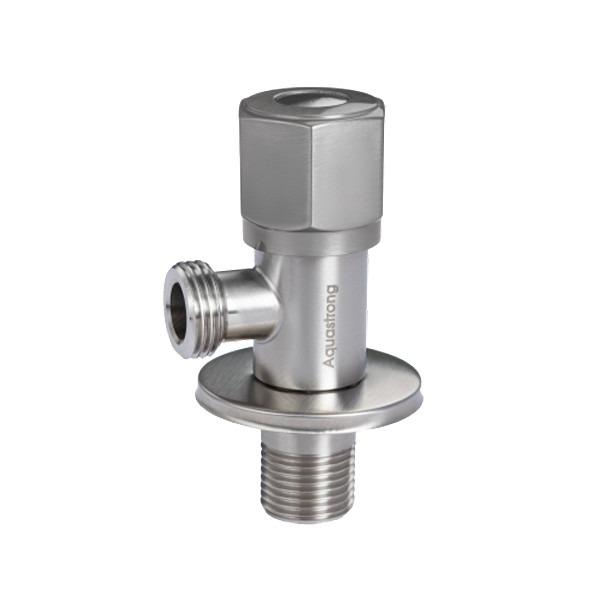 Кран угловой Aquastrong R5 нержавеющая сталь M1/2хM3/4" (24385516) - фото 2
