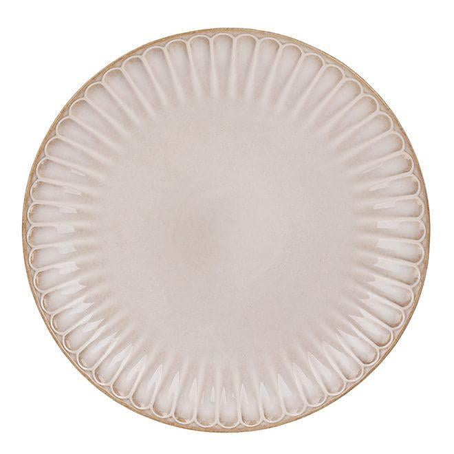 Тарелка керамическая Flora Daisy 26,5 см Бежевый (33377)