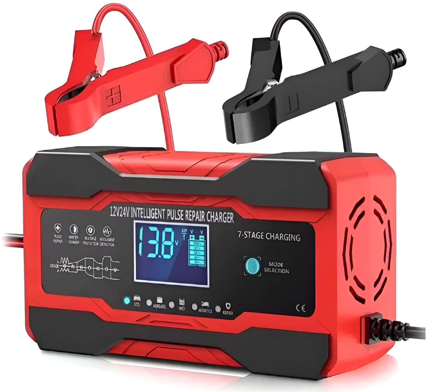 Устройство зарядное Andowl автомобильное 12–24 В с 7-ступенчатой зарядкой Q-DP1210X1 Черный (d5d1ea02) Устройство зарядное Andowl автомобильное 12–24 В с 7-ступенчатой зарядкой Q-DP1210X1 Черный (d5d1ea02)