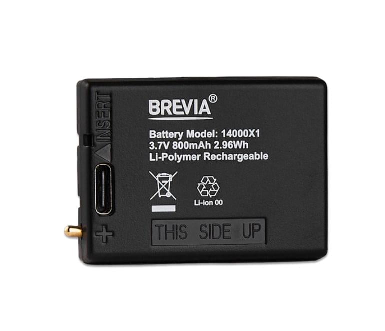 Аккумулятор для налобных фонарей Brevia 14000X1 3,7V 800 mAh Li-polymer с Type-C (14000X1)