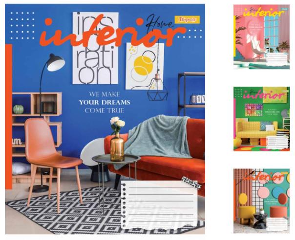 Зошити учнівські у клітинку 1 вересня Interior 60 арк. 10 шт. в уп. (MTT-183055) - фото 1 Зошити учнівські у клітинку 1 вересня Interior 60 арк. 10 шт. в уп. (MTT-183055) - фото 1