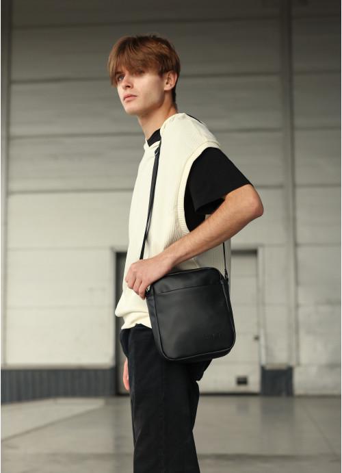 Мужская сумка-мессенджер Sambag через плечо из экокожи Черный (914019723) - фото 3