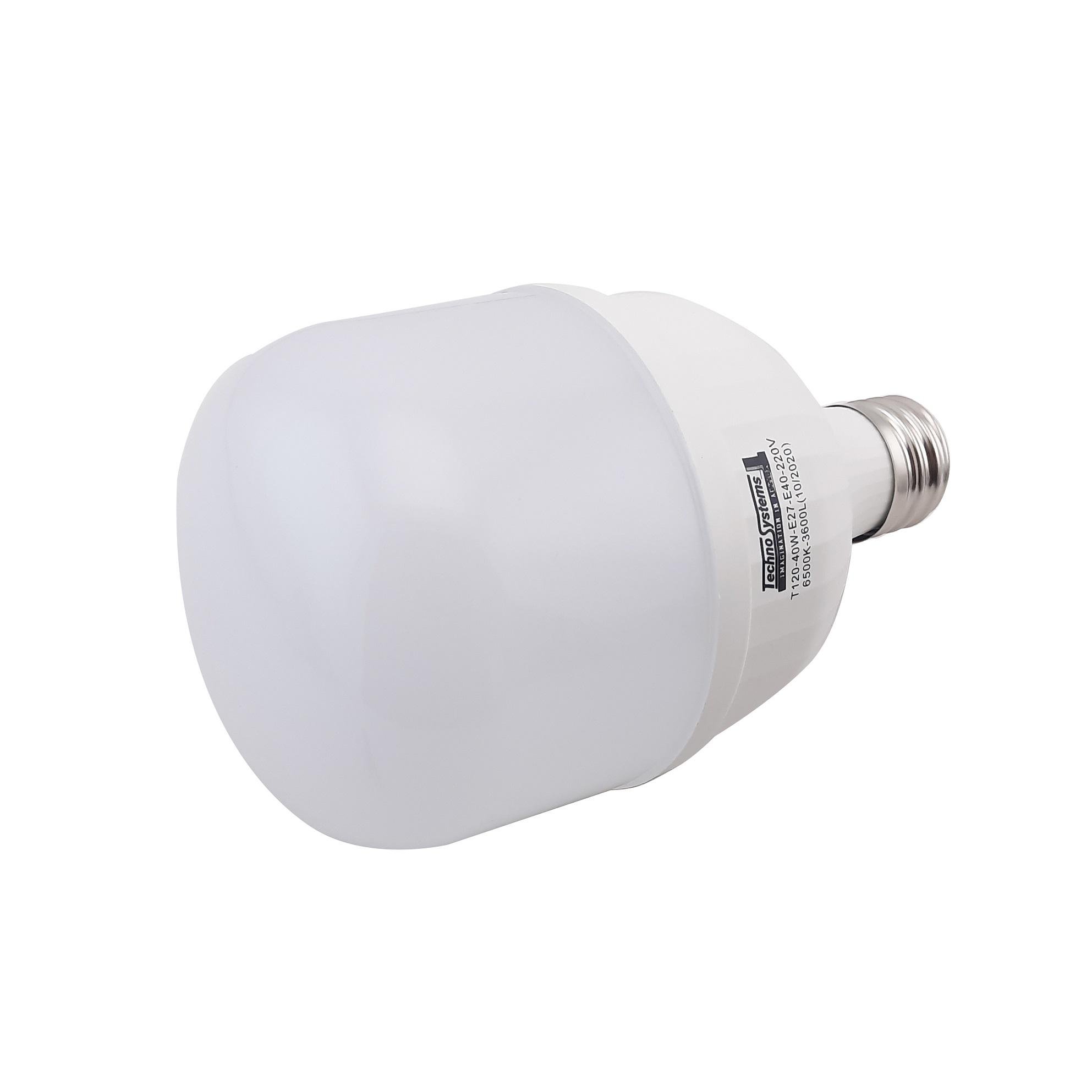 Лампа светодиодная TechnoSystems LED Bulb T120 40Вт E27 Е40 6500К 3600Лм ICC TNSy5000181_D - фото 3