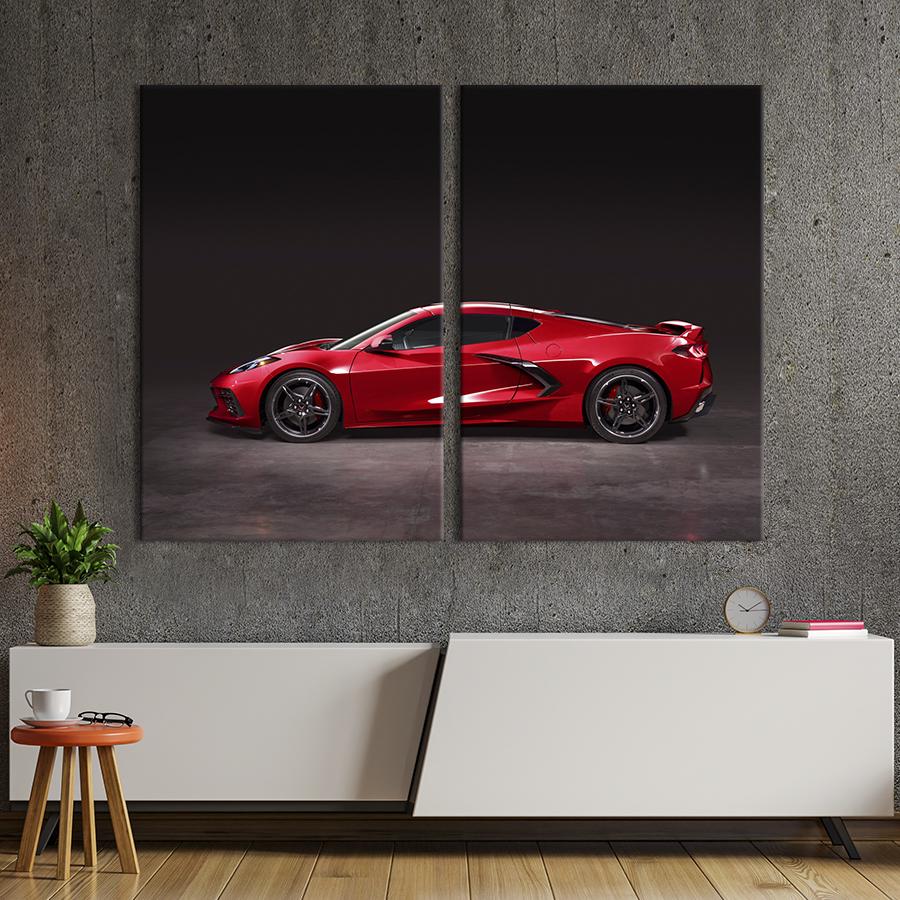 Картина на холсте Люксовое авто Chevrolet Corvette 111x81 см (1261-2)
