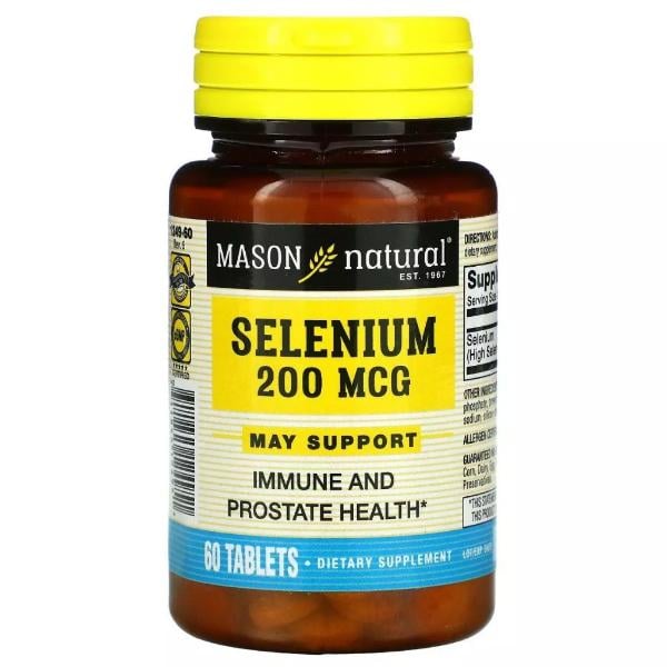 Микроэлемент селен Mason Natural Selenium 200 мкг 60 таблеток (000021155) Микроэлемент селен Mason Natural Selenium 200 мкг 60 таблеток (000021155)