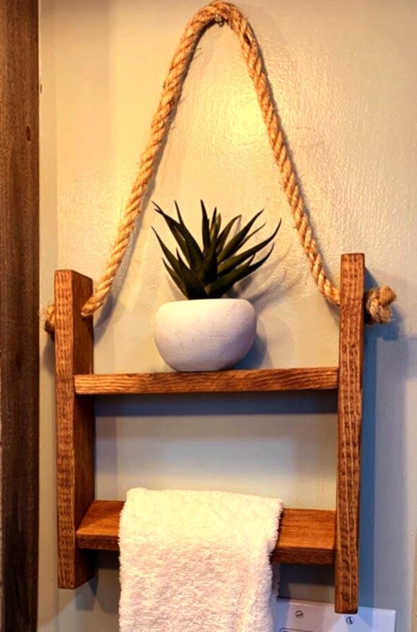 Полка для ванной из дерева Линтен Сиена (ВНП/012805)