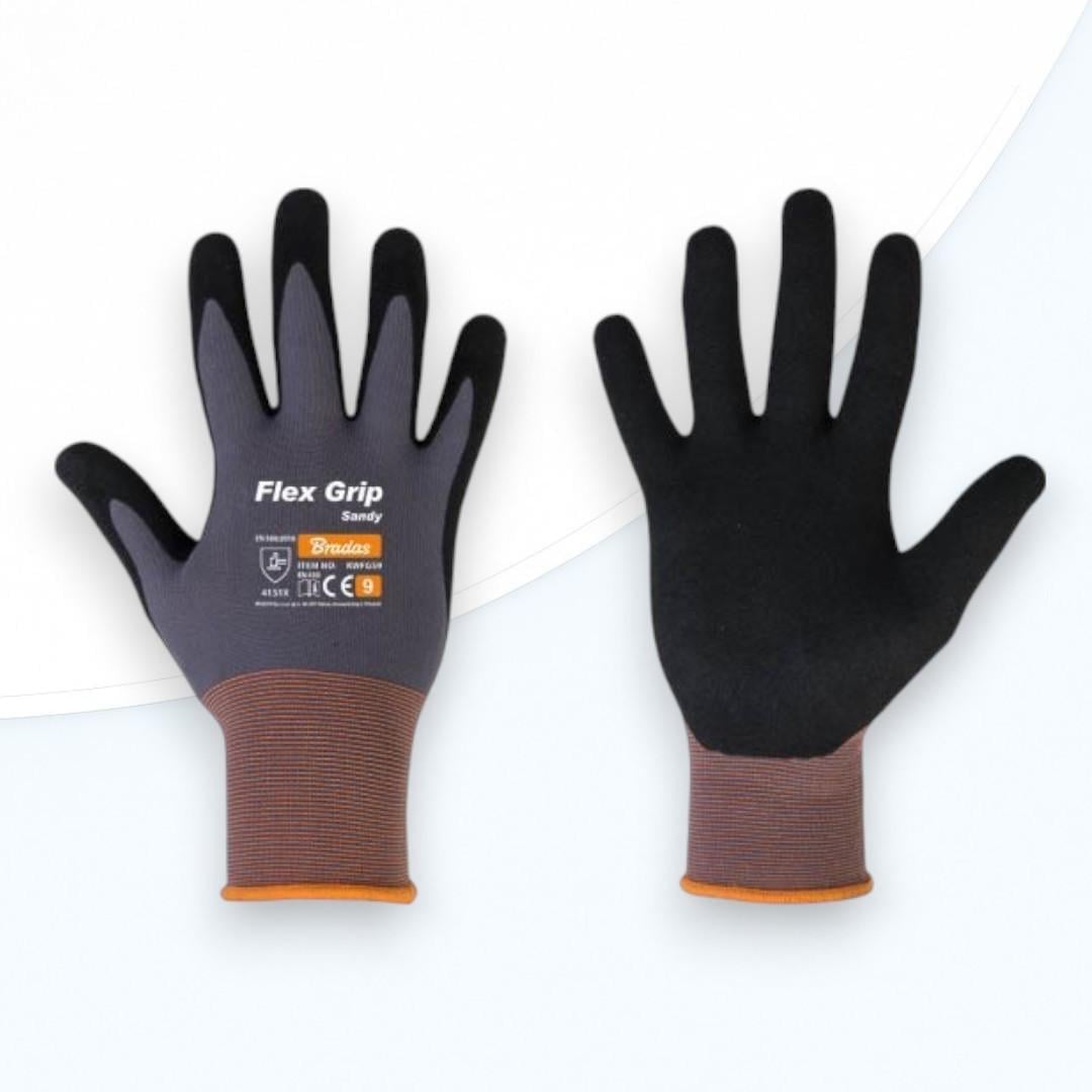 Перчатки защитные Bradas FLEX GRIP нитрил р. 8 Sandy (2382835279)