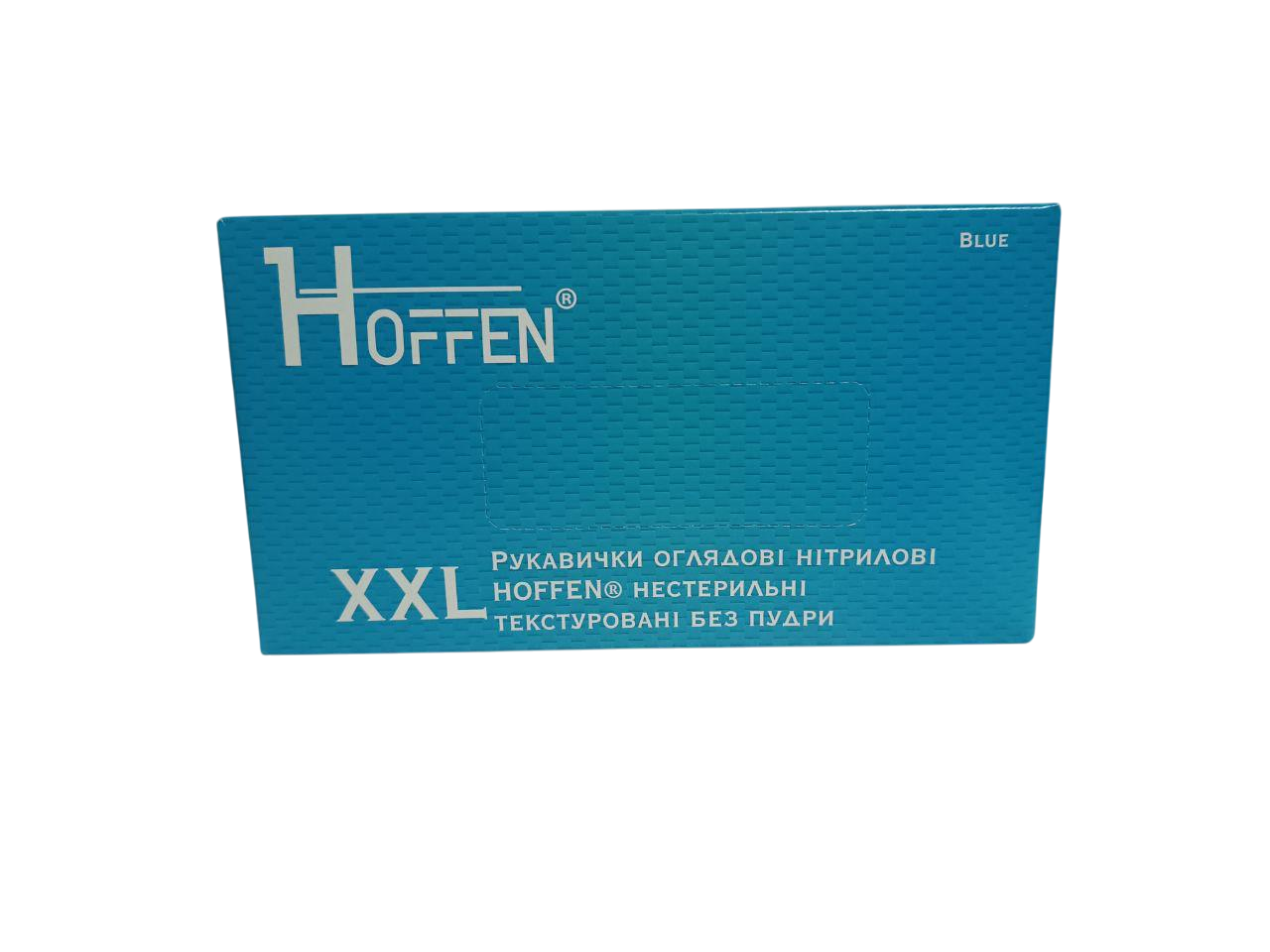 Перчатки нитриловые HOFFEN без пудры XXL 100 шт. Синий (28164856)