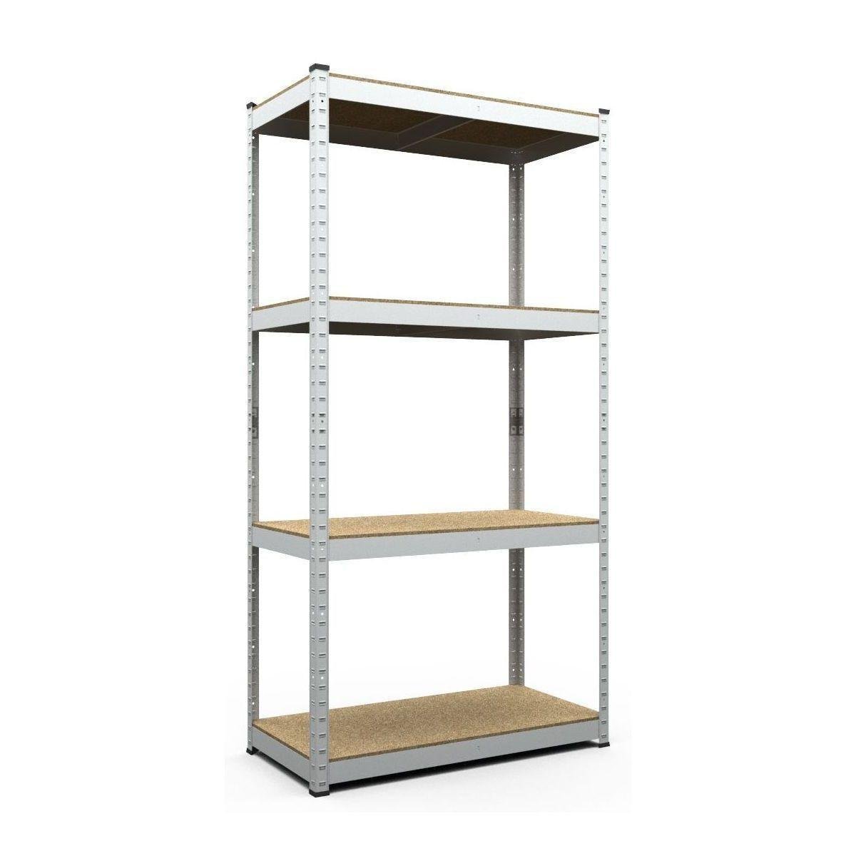 Стеллаж Меткас SL Бюджет ОМ 175 кг/полку 4 полки МДФ оцинкованный металлический 1600x800x400 мм (2750944382)