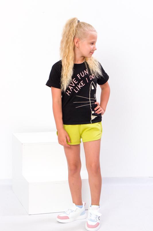 Шорты для девочки Носи свое подростковые 134 см Лаймовый (6242-057-v107)