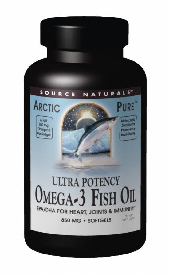 Омега 3 из рыбьего жира Source Naturals ArcticPure 60 желатиновых капсул (SN2013)