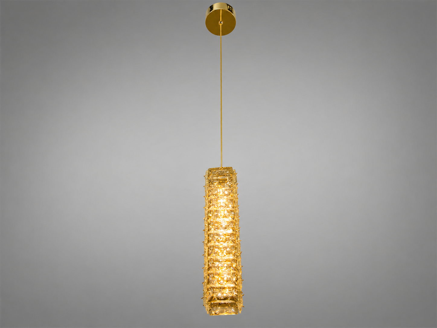 Подвес Diasha Led хрустальный 10 Вт Золотой (7927/1S-gold)