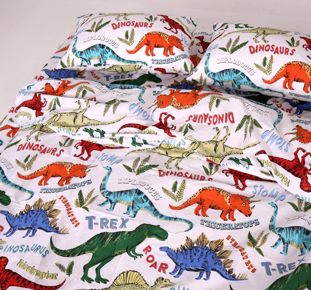 Комплект постільної білизни PaniPava Dino Era бязь 155х215 см (10100891) - фото 6