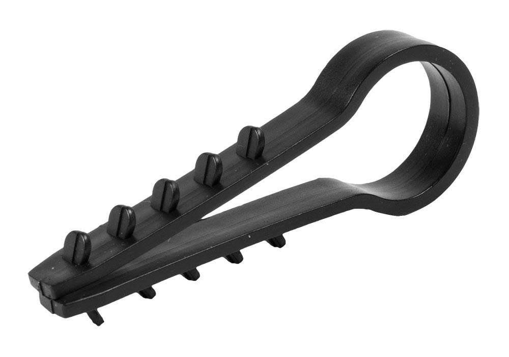 Дюбель-хомут E.NEXT e.metiz.dowel.fir.black.16 Ø16 мм для круглого провода ПВХ 50 шт. Черный (m0080031)