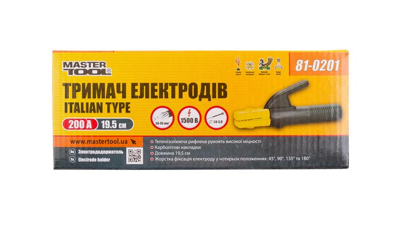 Держатель электродов Mastertool Italian type 200 А (81-0201) - фото 2