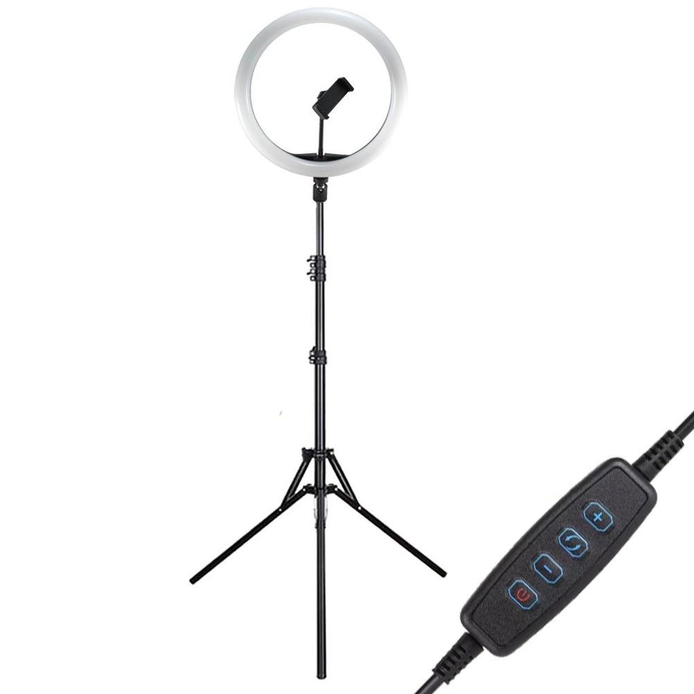 Кольцевая лампа Ring Fill Light  SL300 USB 30 см с креплением телефона + штатив 2 м