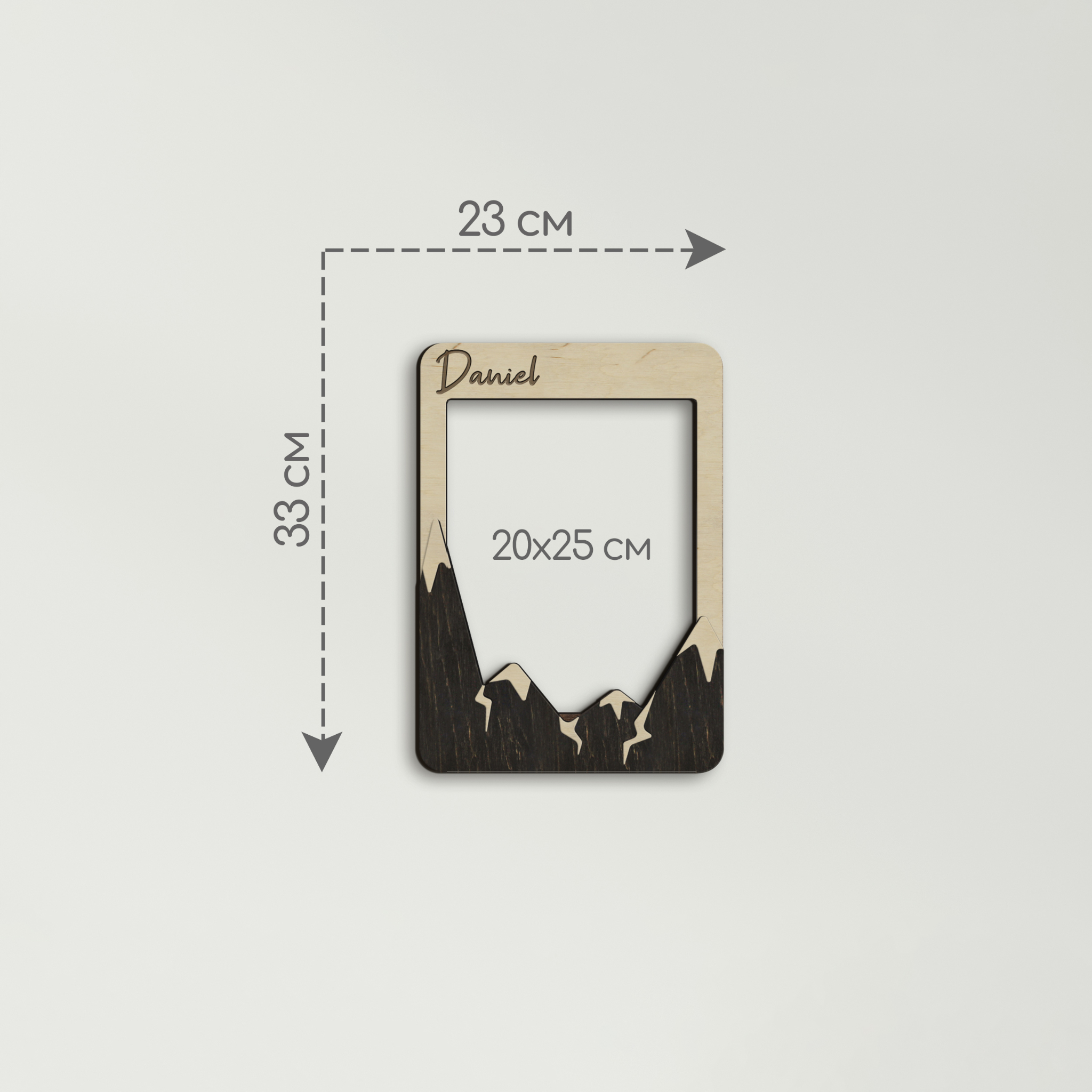 Фоторамка деревянная The Frame Depot Горные вершины под персонализацию Бежевый (mountain_8x10_vertical-3) - фото 3 Фоторамка деревянная The Frame Depot Горные вершины под персонализацию Бежевый (mountain_8x10_vertical-3) - фото 3