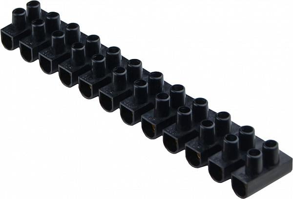 Колодка клеммная АСКО-Укрем ЕМ 12P 10А 10 мм2 тип W(U) Черный (U0130040036)