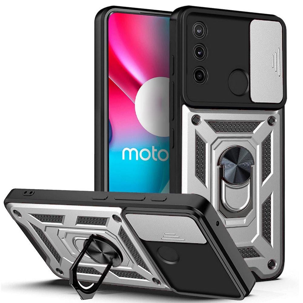 Чехол с защитой камеры 3DGuard Motorola E7 Power Silver (32451-59)