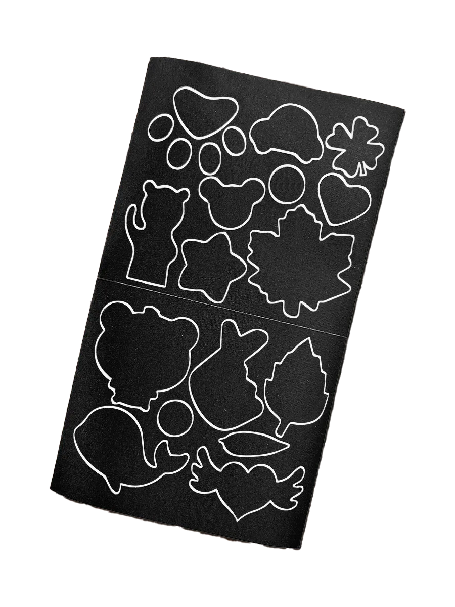 Набор заплаток для одежды самоклеящихся водоотталкивающих 16 шт. Черный (24590103)