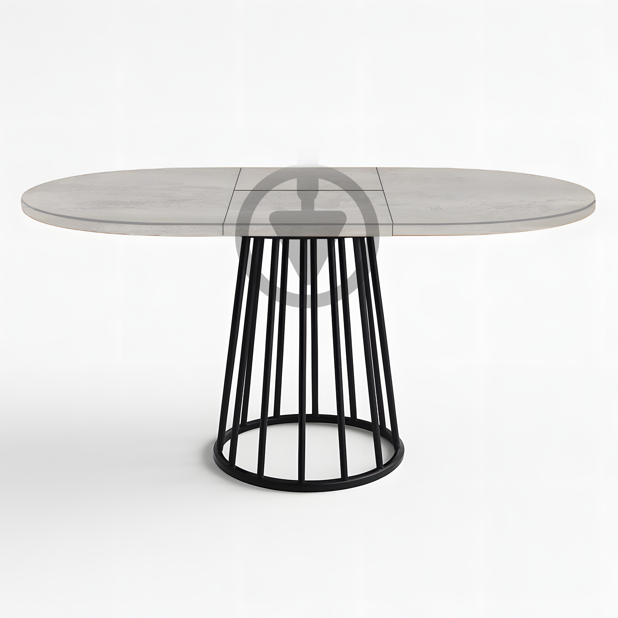 Стол кухонный раскладной RoMax Elegant Slide 110x75/140x75 см Loft Индастриал/Черный - фото 2 Стол кухонный раскладной RoMax Elegant Slide 110x75/140x75 см Loft Индастриал/Черный - фото 2