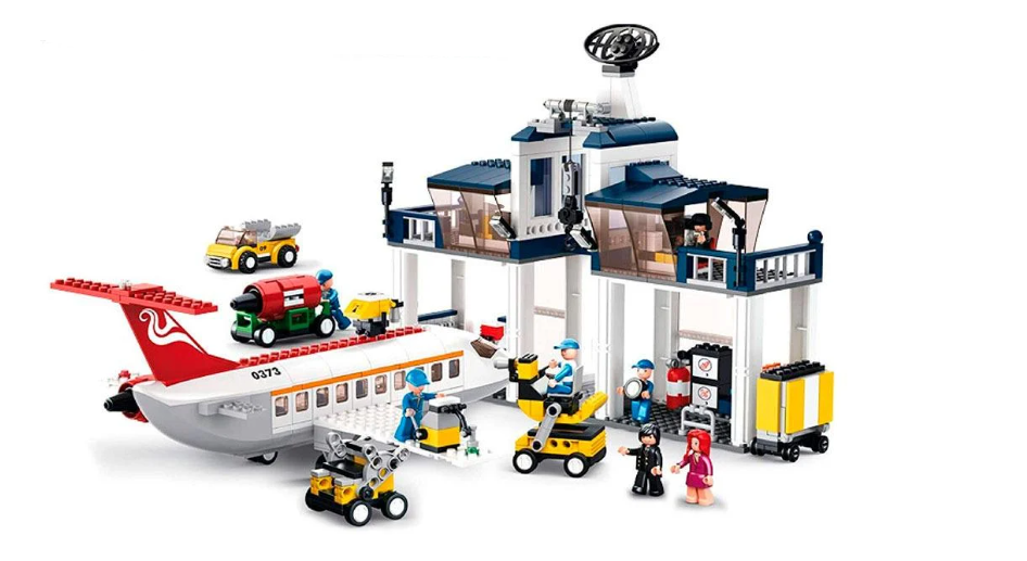 Конструктор блочный Sluban Аэропорт 826 дет. 7 фигурок (M38-B0373)
