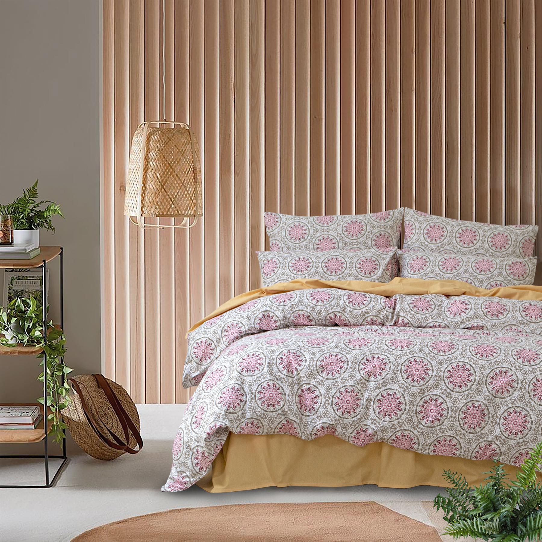 Комплект постільної білизни Lotus Premium Esther євро Червоний (20019)