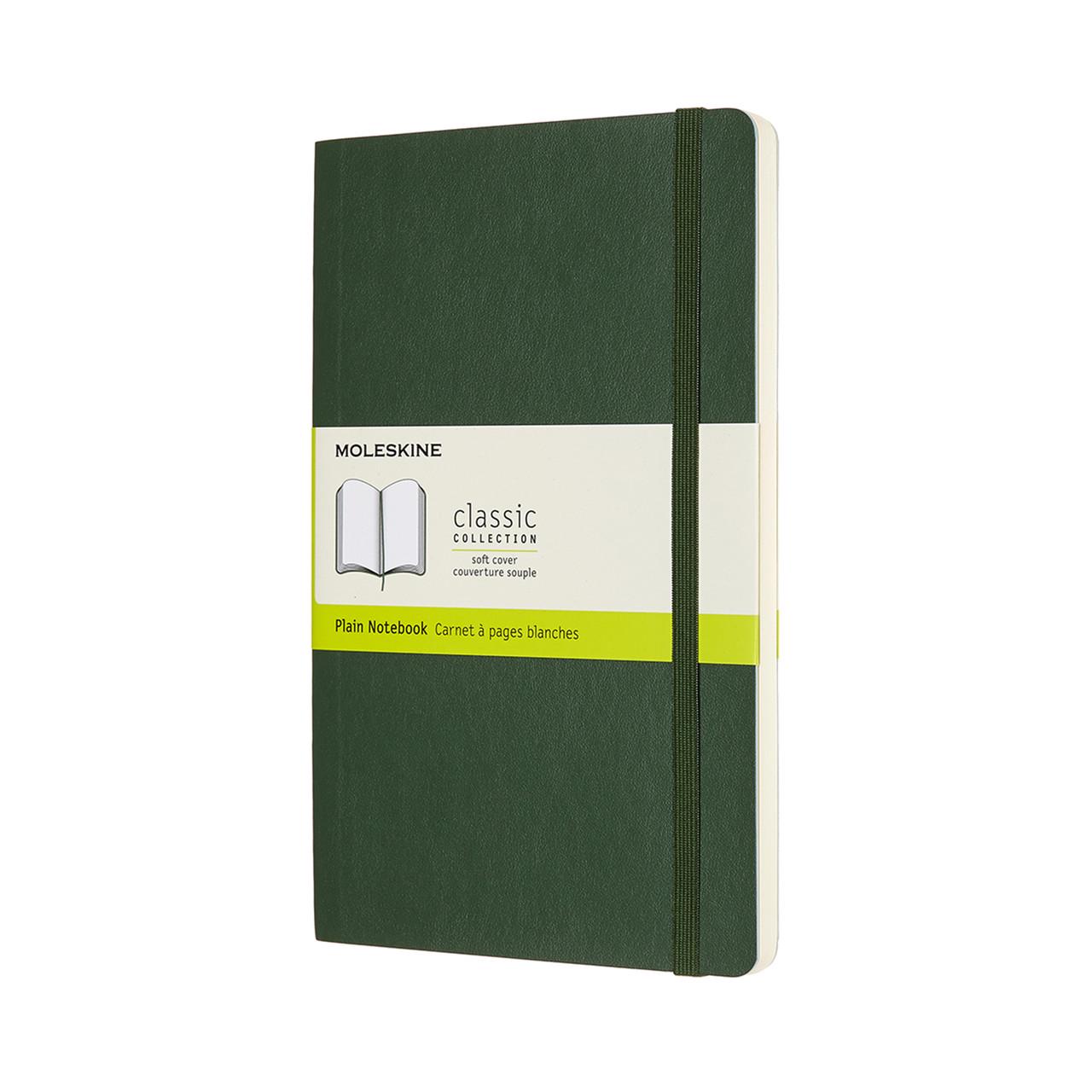 Блокнот Moleskine Classic средний 13х21 см 192 страницы нелинованный миртовый мягкий Зеленый