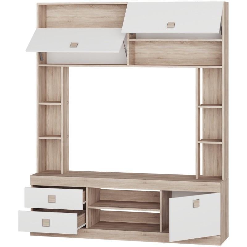 Стенка для гостиной Эверест Соната Дуб сонома/Белый (ЕВ20190) - фото 3