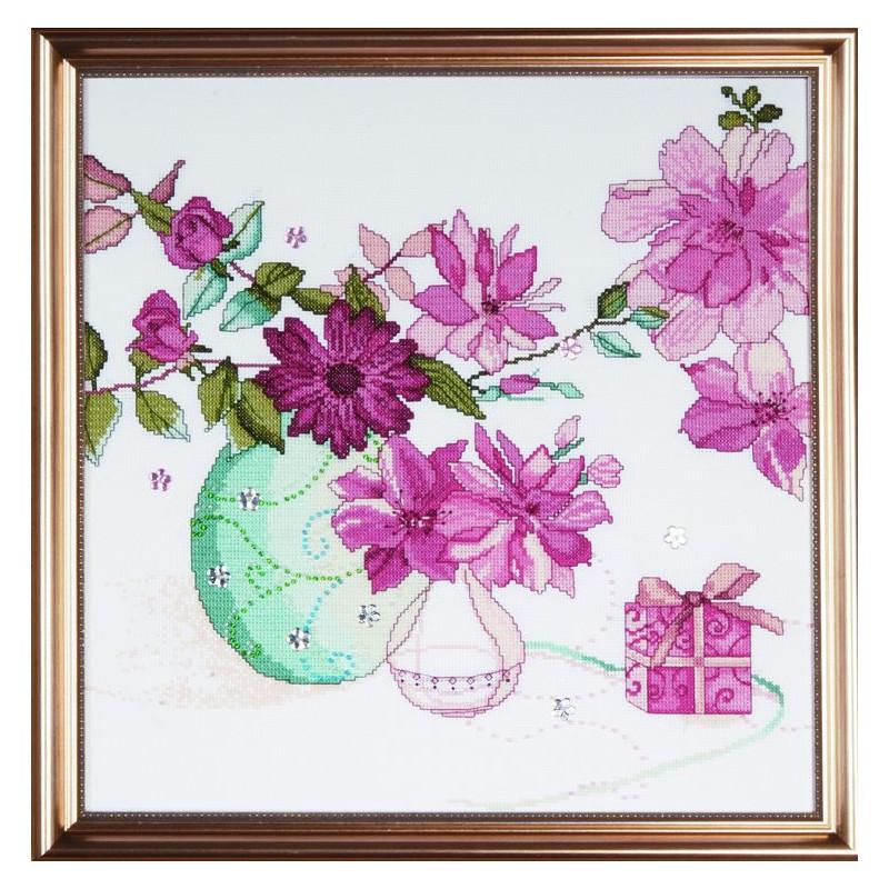 Набір для вишивки хрестиком Design Works 2769 Pastel Floral (18924)