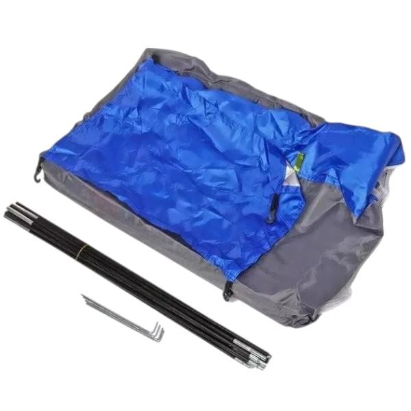 Палатка туристическая четырехместная 200х200х110 см Синяя - фото 5