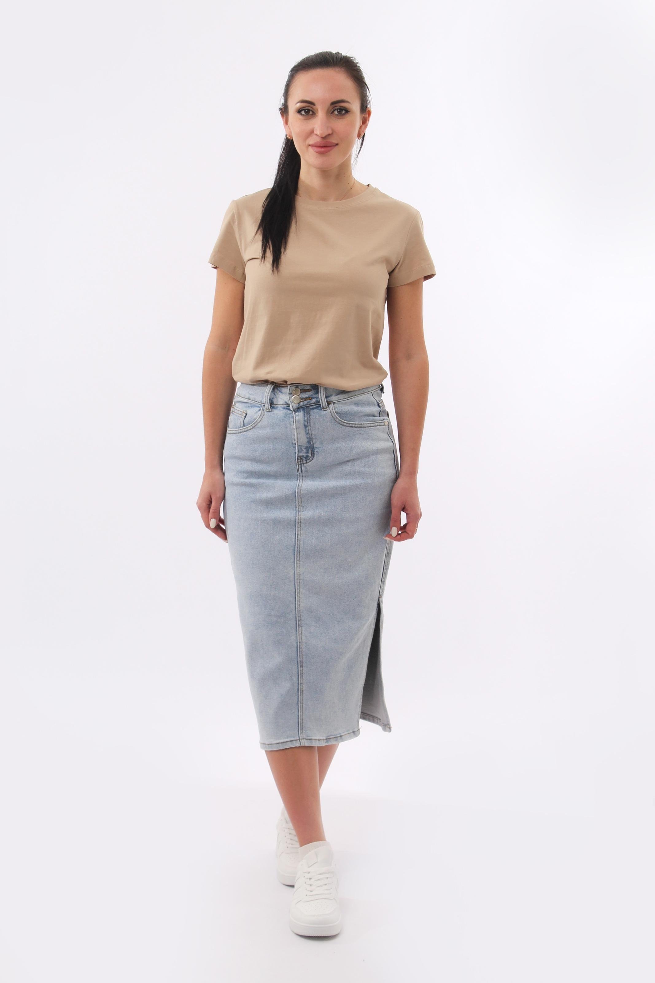 Спідниця джинсова жіноча est. 1991 M Блакитний (276345-M)