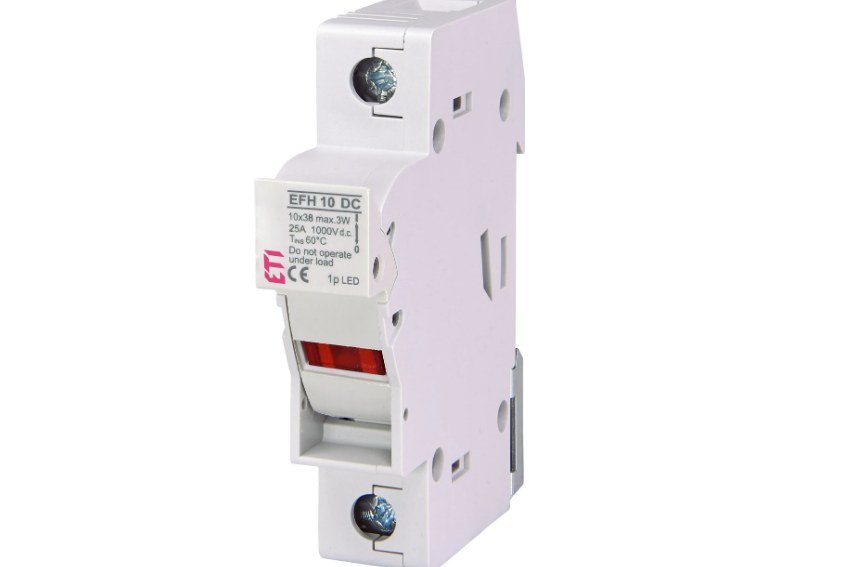 Тримач-роз'єднувач запобіжника EFH 10 1P 25A LED 1000V DC ETI (35718121)