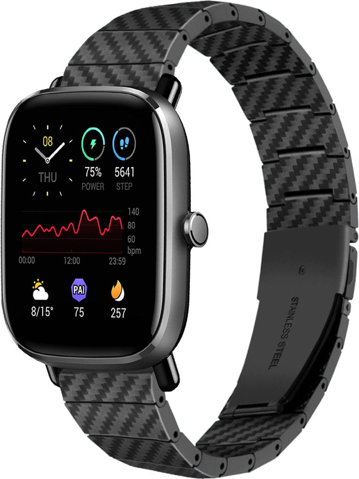 Ремешок Armrok для Amazfit GTS 2 mini Black (31655-2B) Ремешок Armrok для Amazfit GTS 2 mini Black (31655-2B)