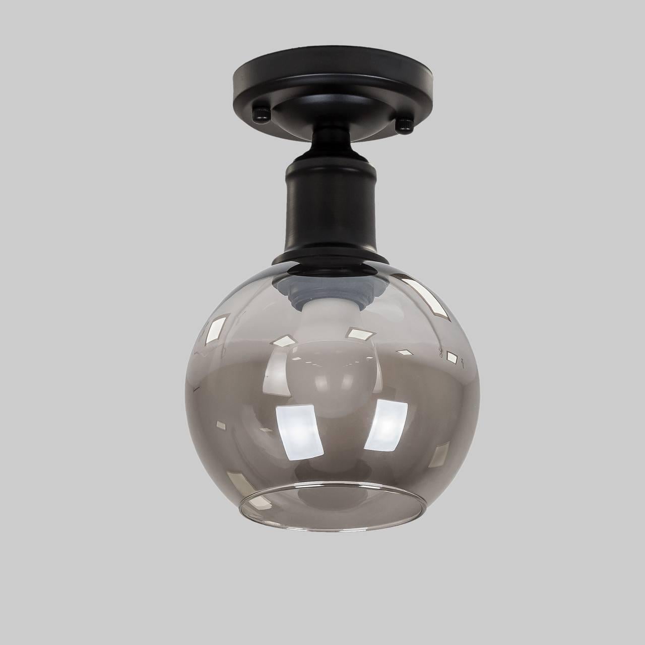 Светильник потолочный стеклянный Черный (916-09X-1 BK+BK)
