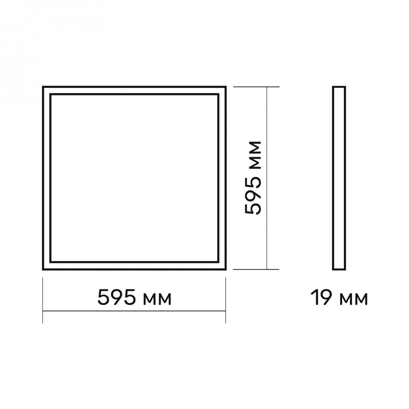 LED світильник настінно-стельовий TITANUM PRISMATIC 36W 4100K 220V (60972) - фото 4