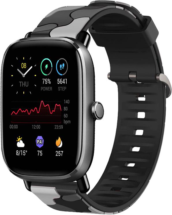 Ремінець Tactic Camouflage для Amazfit GTS 2 mini Black/Grey (32923-53)