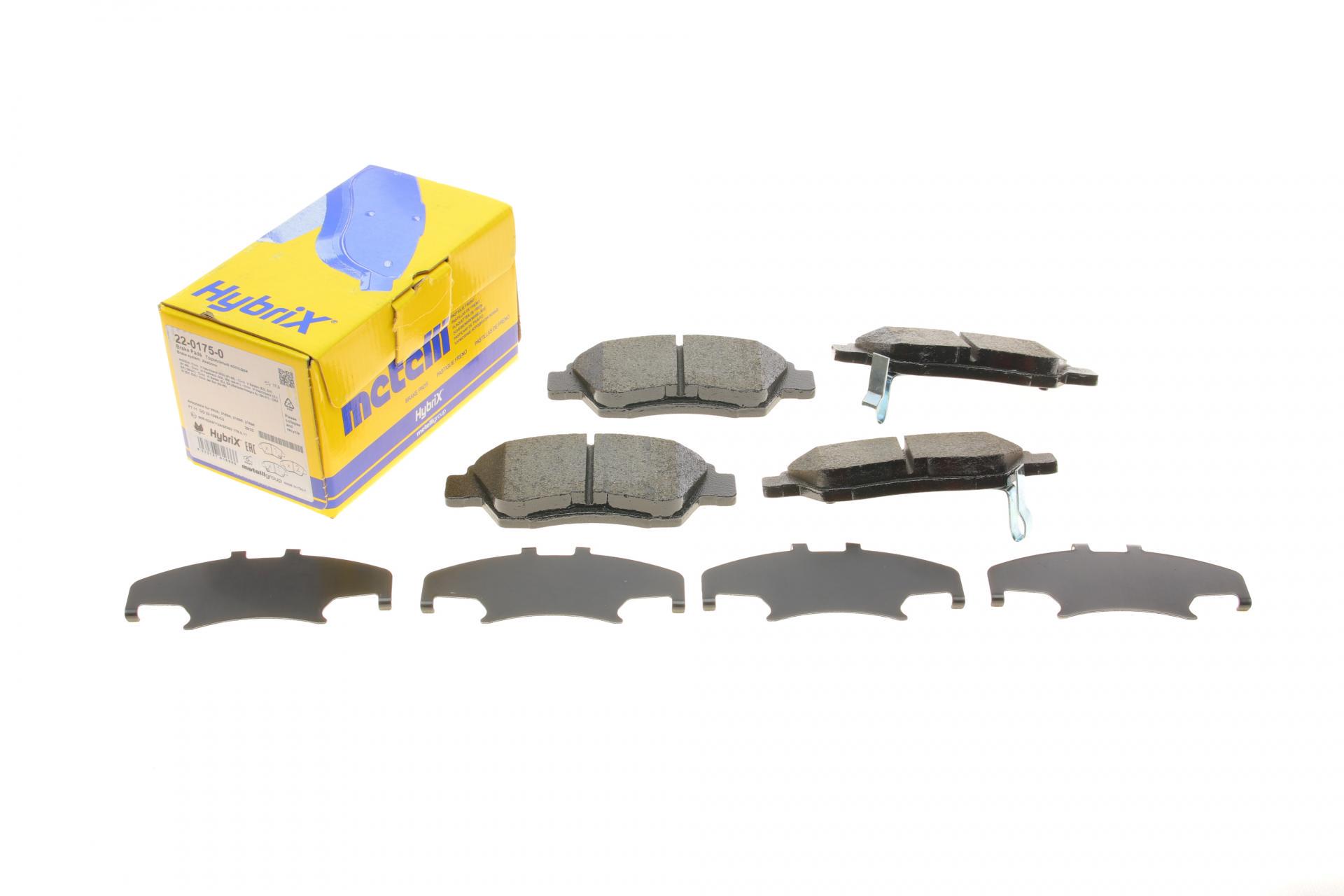 Колодки тормозные передние METELLI Honda Civic V/VI/VII 91-05/CRX III 92-98/Jazz 08-14 (22-0175-0 METELLI) Колодки тормозные передние METELLI Honda Civic V/VI/VII 91-05/CRX III 92-98/Jazz 08-14 (22-0175-0 METELLI)