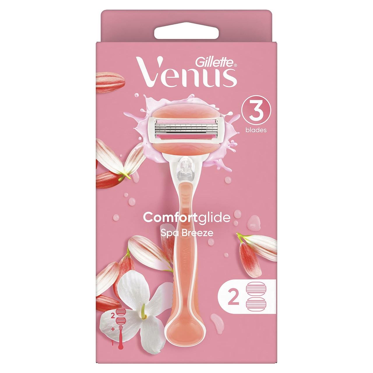 Бритва для гоління VENUS SPA Breeze станок і 2 касети (7702018967582)