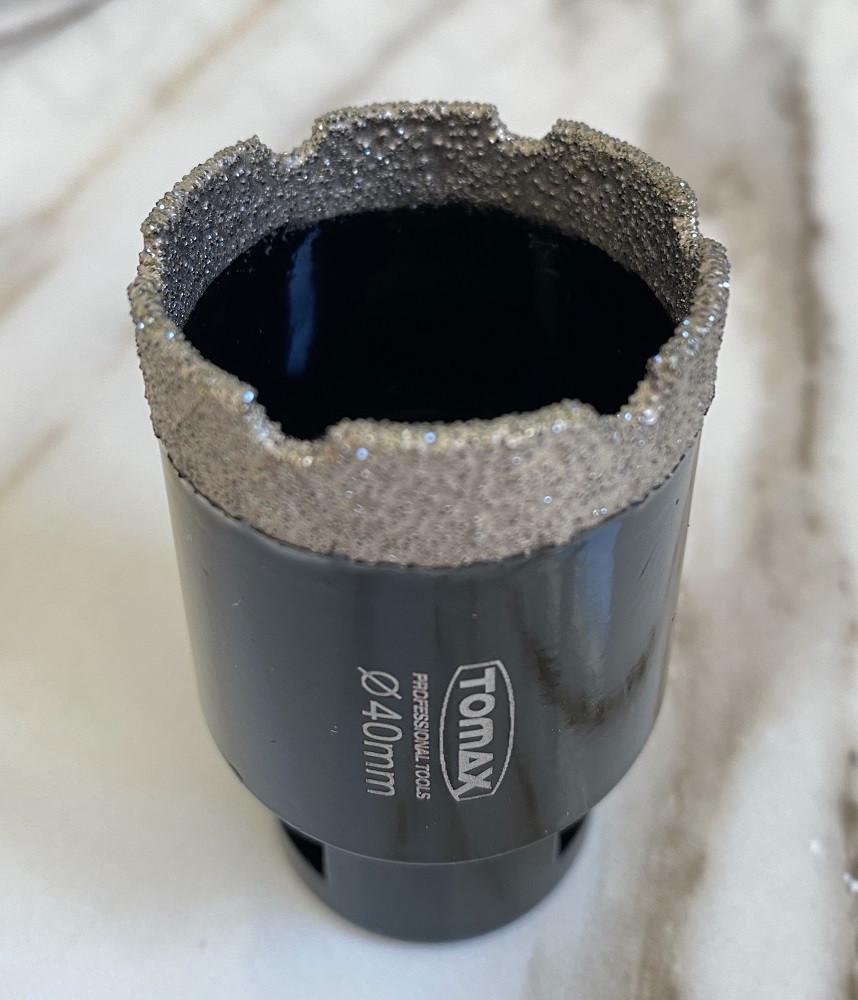 Коронка для плитки/керамогранита TOMAX 40 мм на УШМ/болгарку алмазная (1465081146) - фото 3