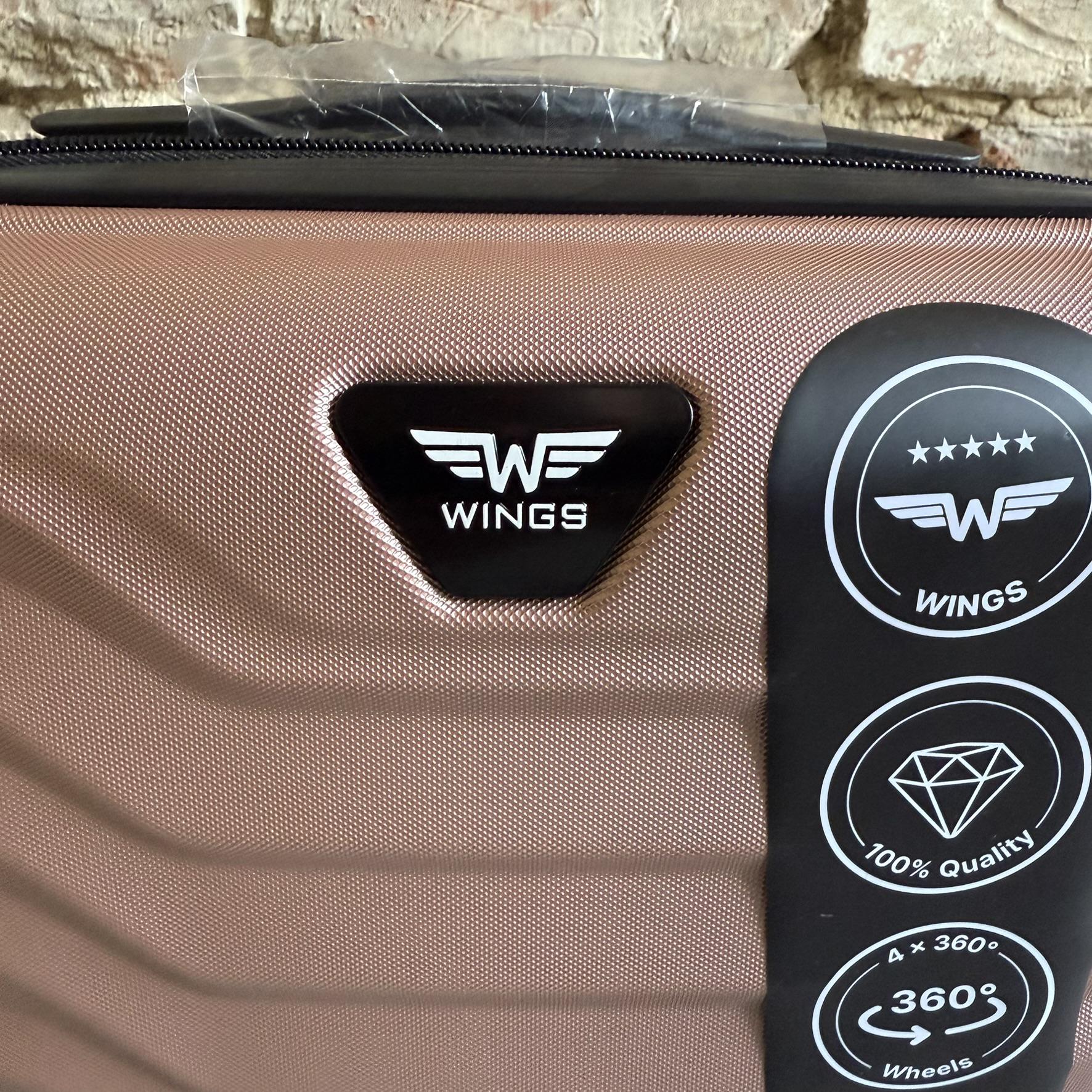 Мини-чемодан Wings PEA01 дорожный XXS Розовое золото (26630757) - фото 5 Мини-чемодан Wings PEA01 дорожный XXS Розовое золото (26630757) - фото 5