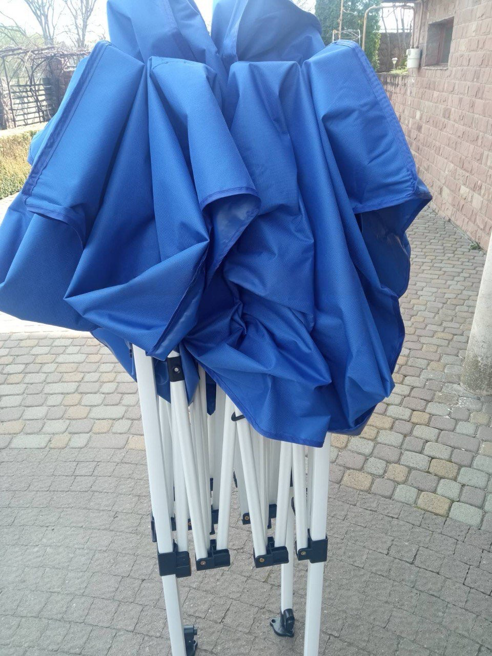 Палатка раздвижная усиленная 3х3 м Синий - фото 2 Палатка раздвижная усиленная 3х3 м Синий - фото 2