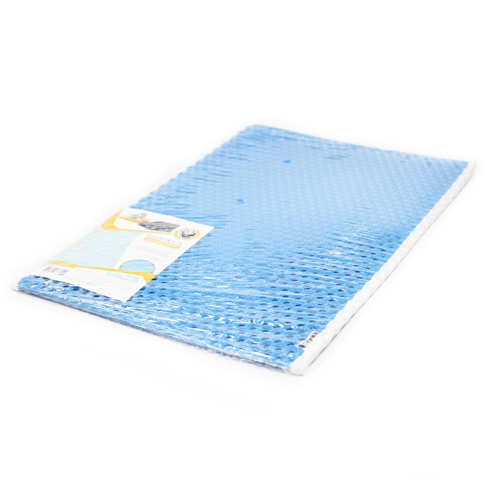 Коврик двухслойный Cat in Box для кошачьего лотка EVA 60x40 см Голубой - фото 3 Коврик двухслойный Cat in Box для кошачьего лотка EVA 60x40 см Голубой - фото 3