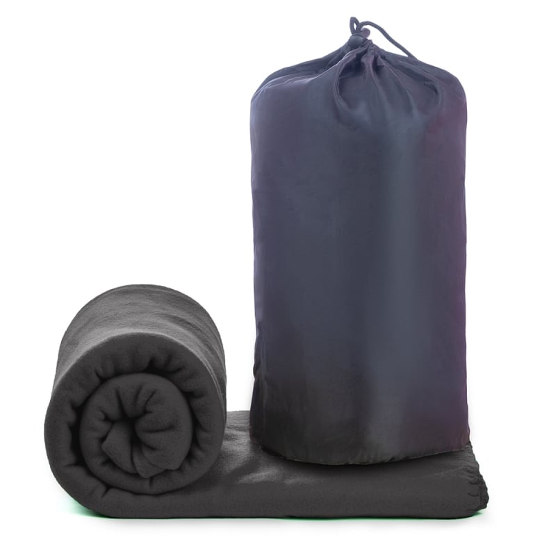 Плед 5938 флисовый для кемпинга 180х150 см Black (tf5938)