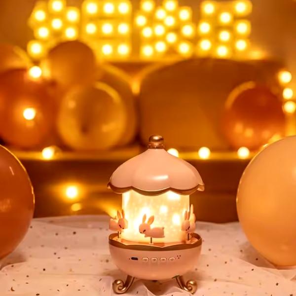 Ночник-проектор Карусель зайчиков WH-E11-01 032l аккумуляторный с пультом - фото 9 Ночник-проектор Карусель зайчиков WH-E11-01 032l аккумуляторный с пультом - фото 9