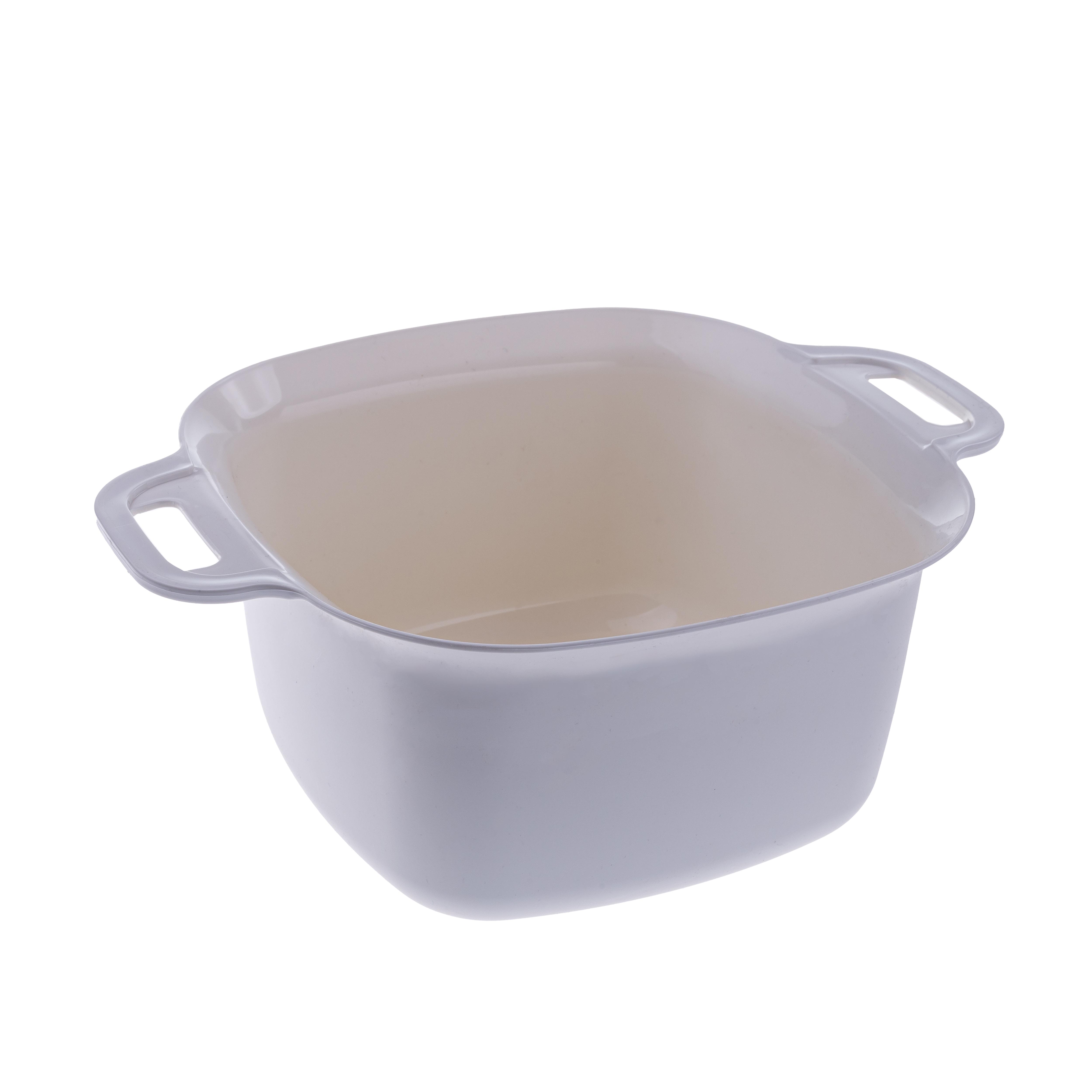 Миска Ekodeo квадратная с ручками 3 л Бежевый (23496879)